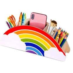 organizador escritorio arco iris