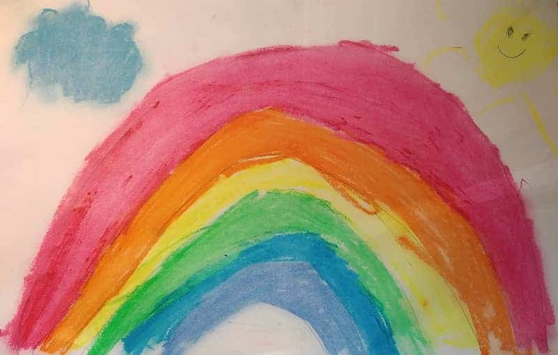 Draw a rainbow