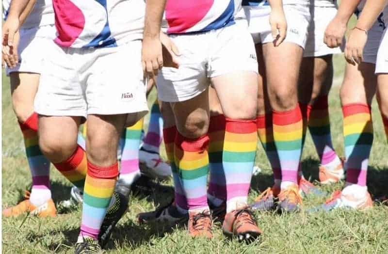 Medias arco iris rugby